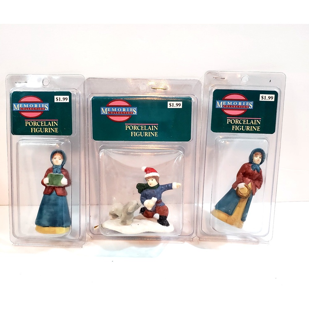 Vintage Venture Memories Collection Figures Figurines Lot of 3 Child Villagers